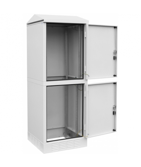 SZK 24U 19” (12U+12U) Modular outdoor cabinet IP54