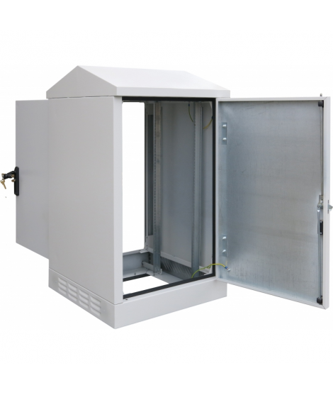 SZK 18U 19” 109/61/61 Szafa zewnętrzna dwudostępowa IP54